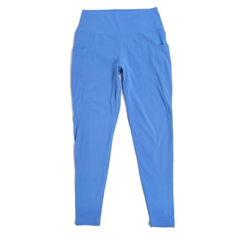 BUFFBUNNY Rosa High Rise Ankle Cropped Pocket Legging Glacier Blue Athleisure